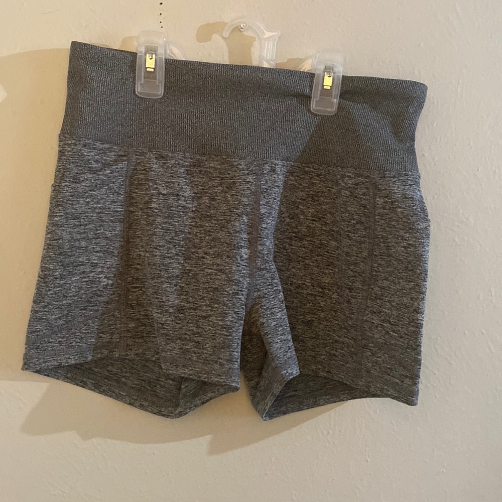 Athletic Shorts Size Large Color gray almost new.